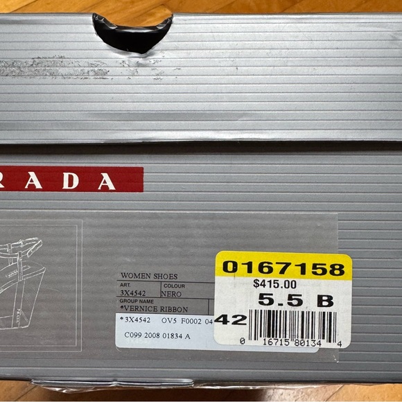 Prada Black Strappy Wedge Sandals - Picture 5 of 5